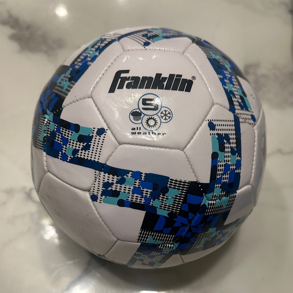 Franklin Kids Soccer Ball - Blue and White